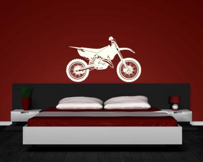 Wandtattoo Motocross Motorrrad - Ansicht 3