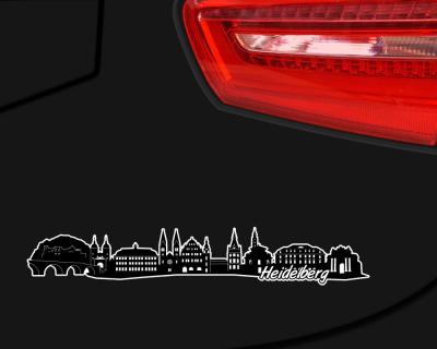 Heidelberg Skyline Autoaufkleber Aufkleber