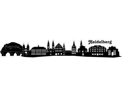 Wandtattoo Heidelberg Skyline - Ansicht 1