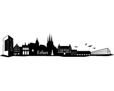 Wandtattoo Erfurt Skyline