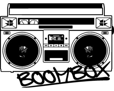 Wandtattoo Boombox Wandsticker