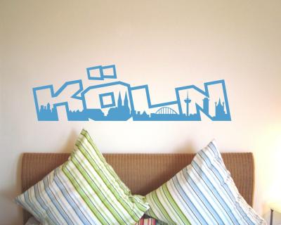 Wandtattoo Kln Schriftzug Skyline - Ansicht 3