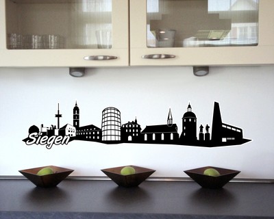 Siegen Skyline Wandtattoo