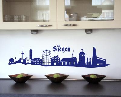 Wandtattoo Siegen Skyline - Ansicht 2