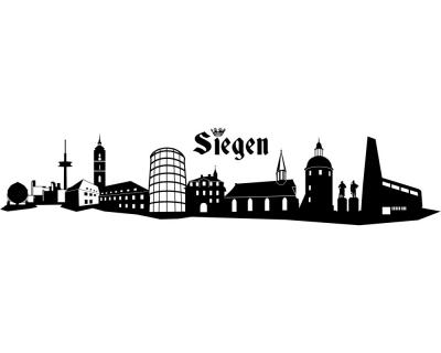 Wandtattoo Siegen Skyline - Ansicht 1