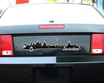 Deutschland Skyline Autoaufkleber Aufkleber