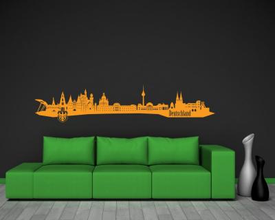 Wandtattoo Deutschland Skyline - Ansicht 2