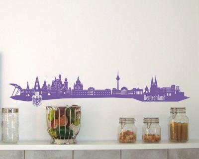 Wandtattoo Deutschland Skyline - Ansicht 3