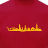 T-Shirt Kiel Skyline rot/goldgelb XL Sonderangebot