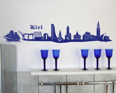Wandtattoo Kiel Skyline - Ansicht 3