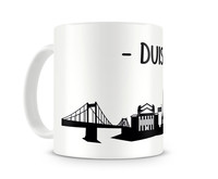 Tasse Duisburg Skyline Tasse Modellnummer  wei/schwarz