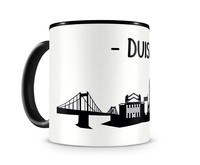 Tasse Duisburg Skyline Tasse Modellnummer  schwarz/schwarz