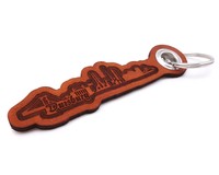 Schlsselanhnger Duisburg Schlsselanhnger Modellnummer  cognac braun/graviert