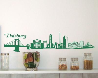 Wandtattoo Duisburg Skyline - Ansicht 2