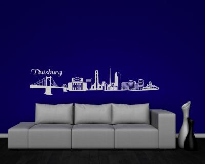 Wandtattoo Duisburg Skyline - Ansicht 3