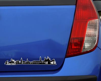 Bautzen Skyline Autoaufkleber Aufkleber