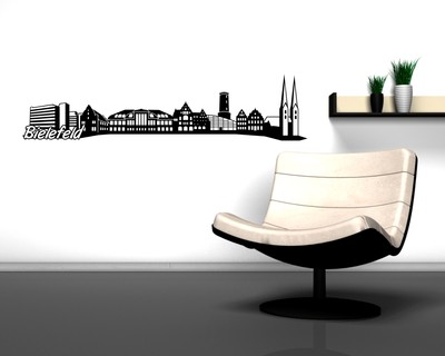 Bielefeld Skyline Wandtattoo