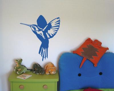 Wandtattoo Kolibri fliegend