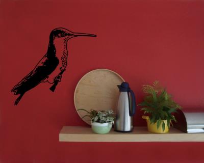Wandtattoo Kolibri sitzend - Ansicht 2