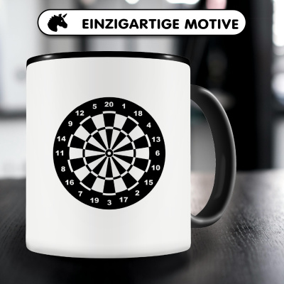 Tasse mit dem Motiv Dartscheibe - Ansicht 3
