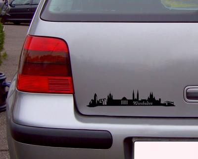 Wiesbaden Skyline Aufkleber - Ansicht 2