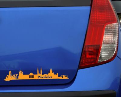 Wiesbaden Skyline Aufkleber Aufkleber