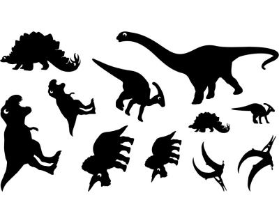 Wandtattoo Dinosaurier Set