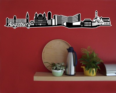 Augsburg Skyline Wandtattoo