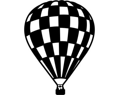 Heißluftballon 'Race' Aufkleber