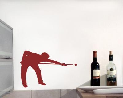 Wandtattoo Billardspieler - Ansicht 3