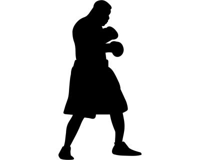 Boxer 'Sugar Ray' Aufkleber - Ansicht 1