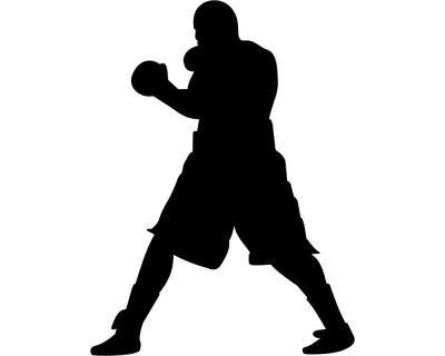 Boxer 'Smokin Joe' Aufkleber - Ansicht 1