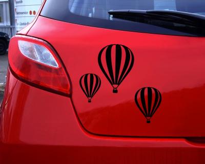 Ballon  Montgolfier  3er Aufkleber Set