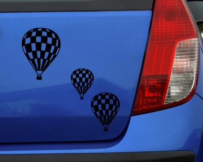 Ballon 'Race' 3er Aufkleber Set - Ansicht 3