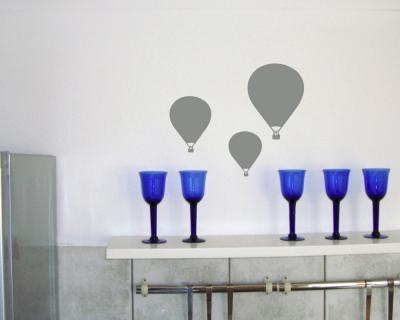 Wandtattoo Ballon ”Rozier” 3er Set Wandtattoo