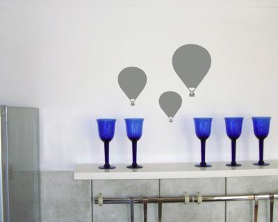 Wandtattoo Ballon  Rozier  3er Set