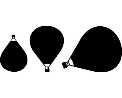 Wandtattoo Ballon 'Rozier' 3er Set - Ansicht 1