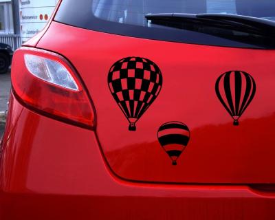 Ballon 3er Aufkleber Set
