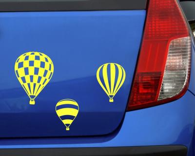 Ballon 3er Aufkleber Set - Ansicht 3