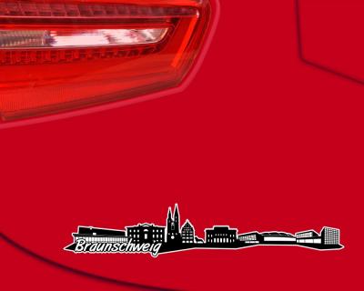 Braunschweig Skyline Autoaufkleber Aufkleber