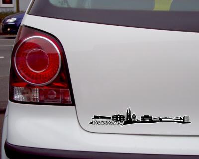 Braunschweig Skyline Autoaufkleber - Ansicht 3