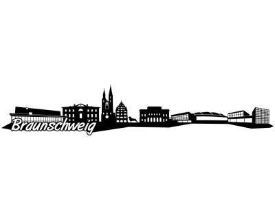 Braunschweig Skyline Autoaufkleber