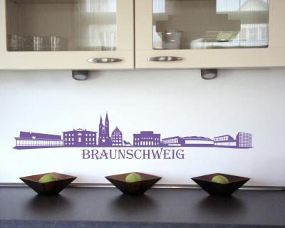 Wandtattoo Braunschweig Skyline
