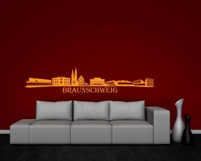 Wandtattoo Braunschweig Skyline - Ansicht 3