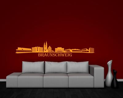 Wandtattoo Braunschweig Skyline Wandtattoo