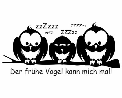 Tasse mit dem Motiv Der frhe Vogel kann mich mal! - Ansicht 4