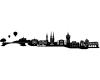 Wandtattoo Halle Skyline Wandtattoo