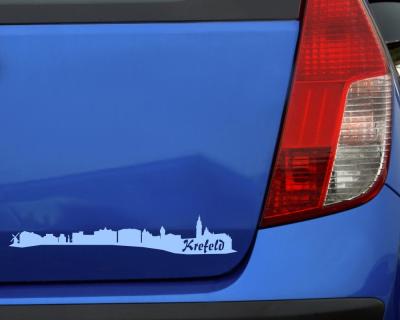 Krefeld Skyline Aufkleber - Ansicht 2