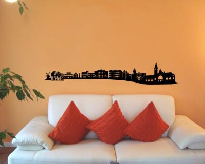 Wandtattoo Krefeld Skyline