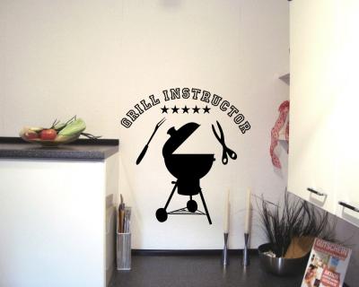 Wandaufkleber  Grill Instructor  5 Sterne